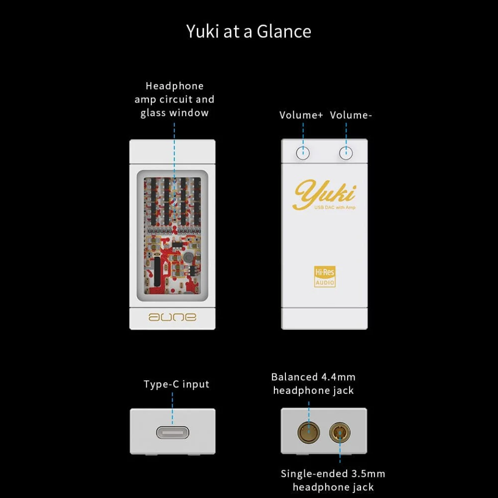 AUNE Yuki Dual CS43198 USB DAC with Headphone Amp - Image 3