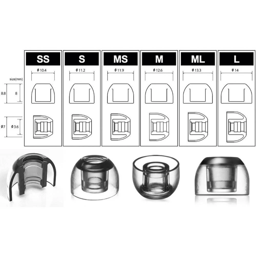 AZLA SednaEarfit XELASTEC Eartips For 4 - 6.5mm Nozzle - Image 10