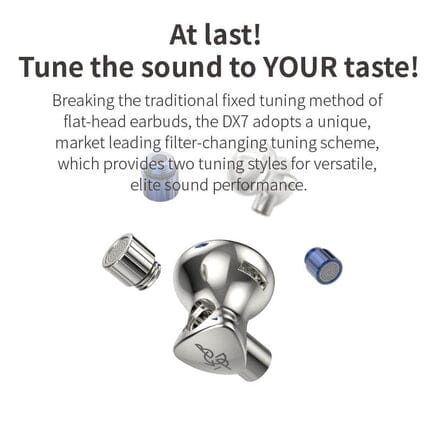 Open Box BGVP DX7 Flagship Tunable Flat Head Earbuds - Image 3