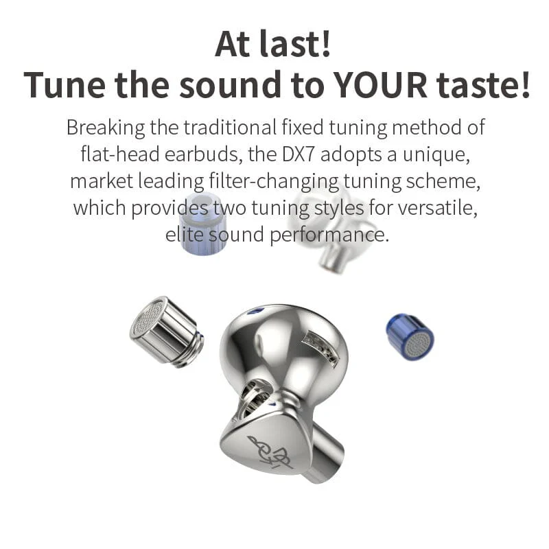 BGVP DX7 Flagship Tunable Flat Head Earbuds - Image 7
