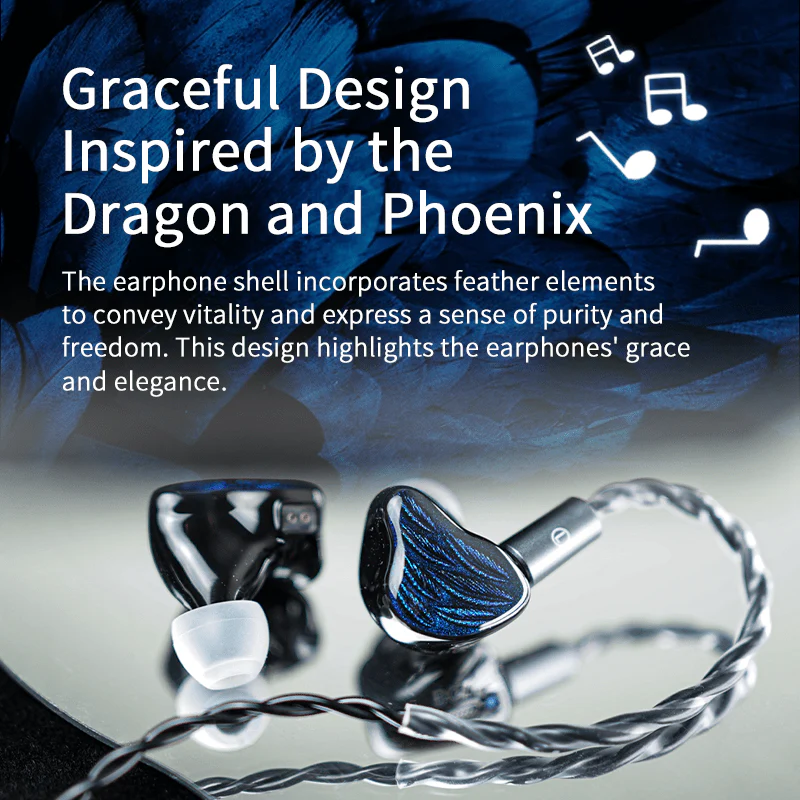 BGVP Feather 1 DD +4 BA Hybrid Drivers IEM - Image 3