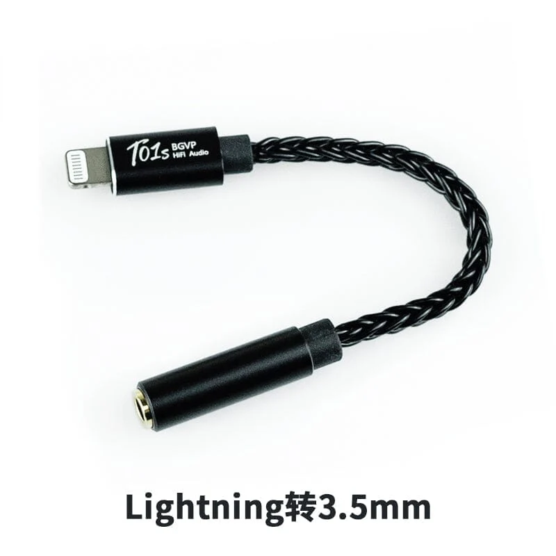 BGVP T01s Dac Decoding Audio HiFi Earphone Amplifier USB Type-C To 2.5/3.5/4.4 / Lightning To 3.5 - Image 10