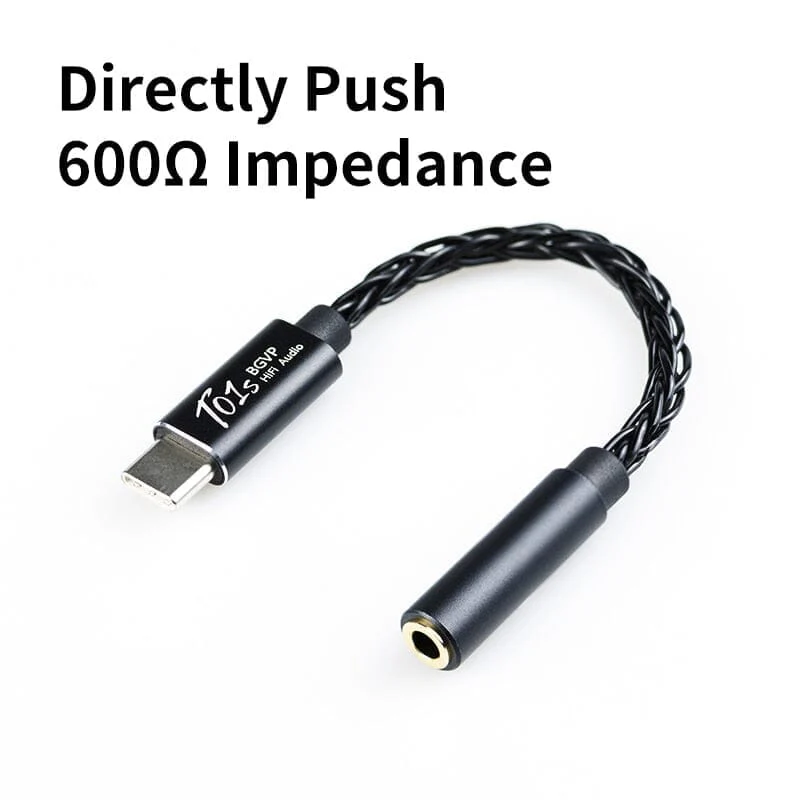 BGVP T01s Dac Decoding Audio HiFi Earphone Amplifier USB Type-C To 2.5/3.5/4.4 / Lightning To 3.5 - Image 5