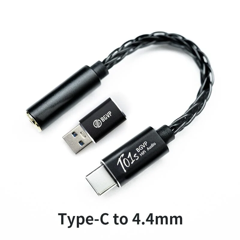 BGVP T01s Dac Decoding Audio HiFi Earphone Amplifier USB Type-C To 2.5/3.5/4.4 / Lightning To 3.5 - Image 9