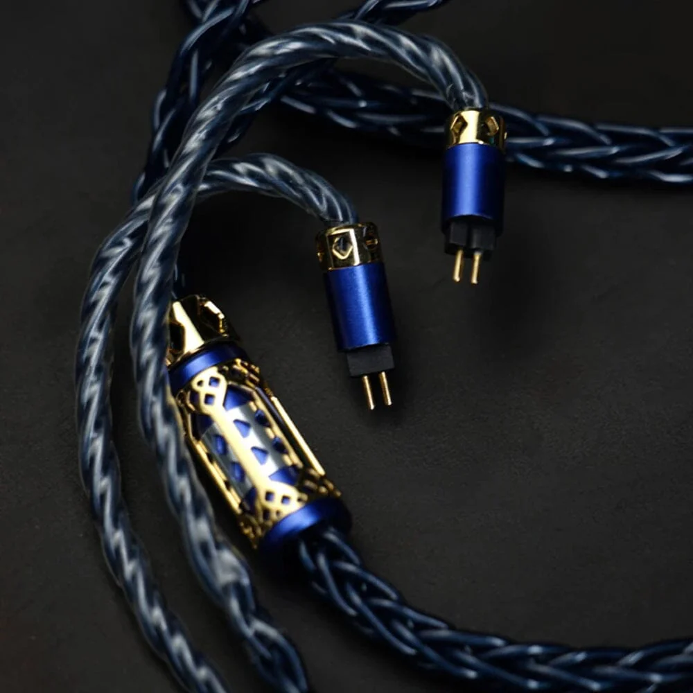 BGVP Temple Single Crystal Copper + Single Crystal Silver Earphone Cable - Image 2