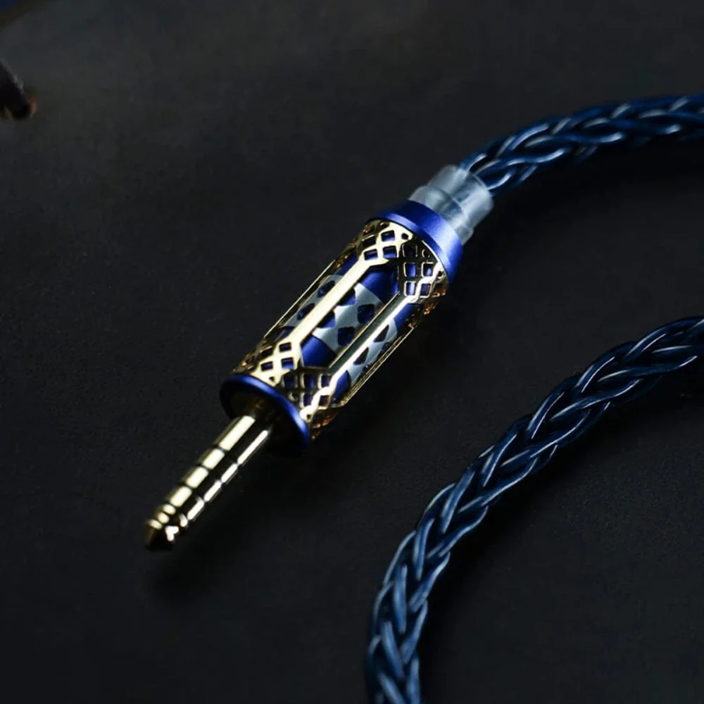 BGVP Temple Single Crystal Copper + Single Crystal Silver Earphone Cable - Image 3