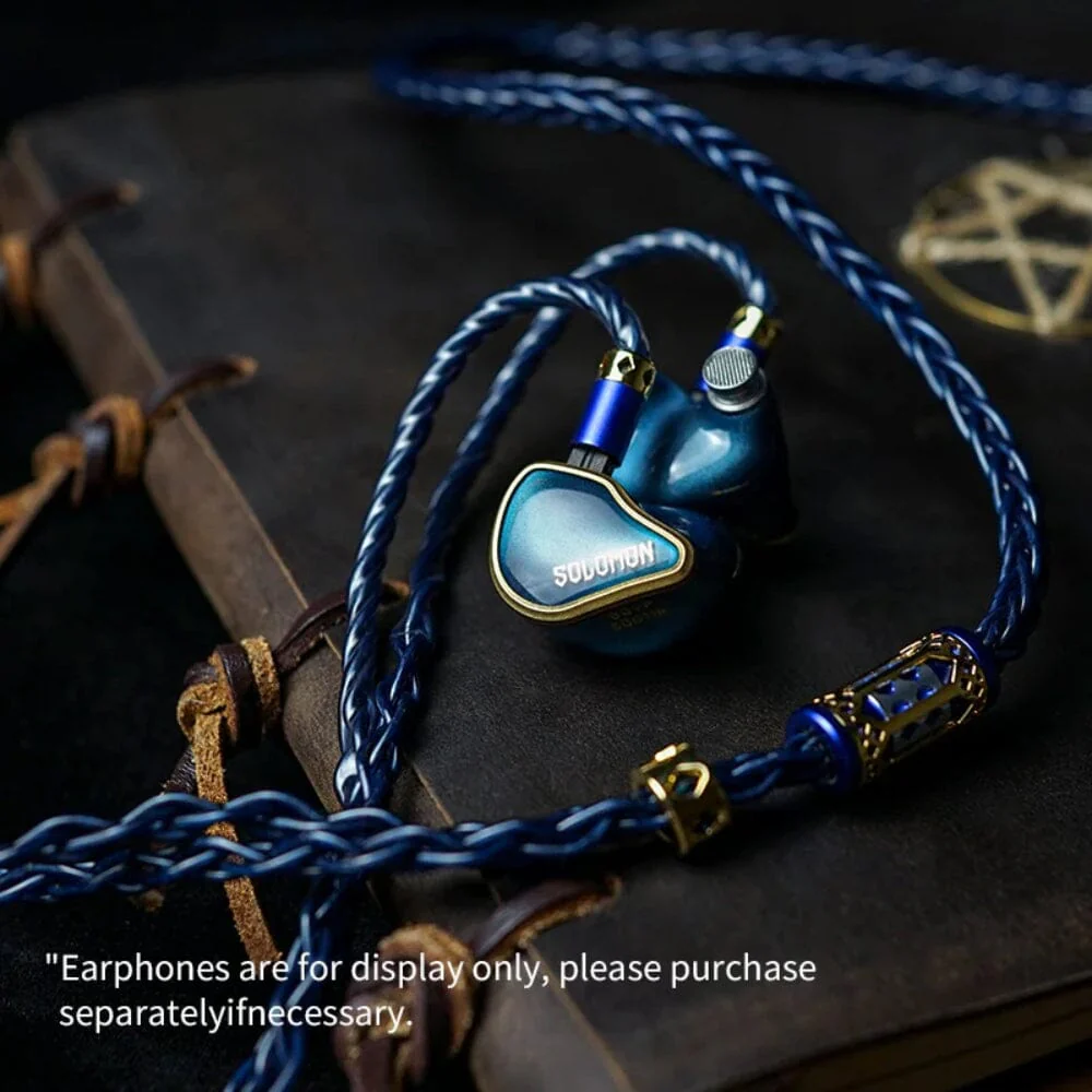 BGVP Temple Single Crystal Copper + Single Crystal Silver Earphone Cable - Image 5