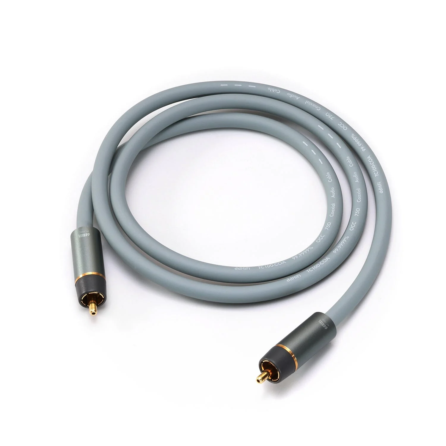 DD ddHiFi RC100C RCA Plug OCC Copper Coaxial Cables