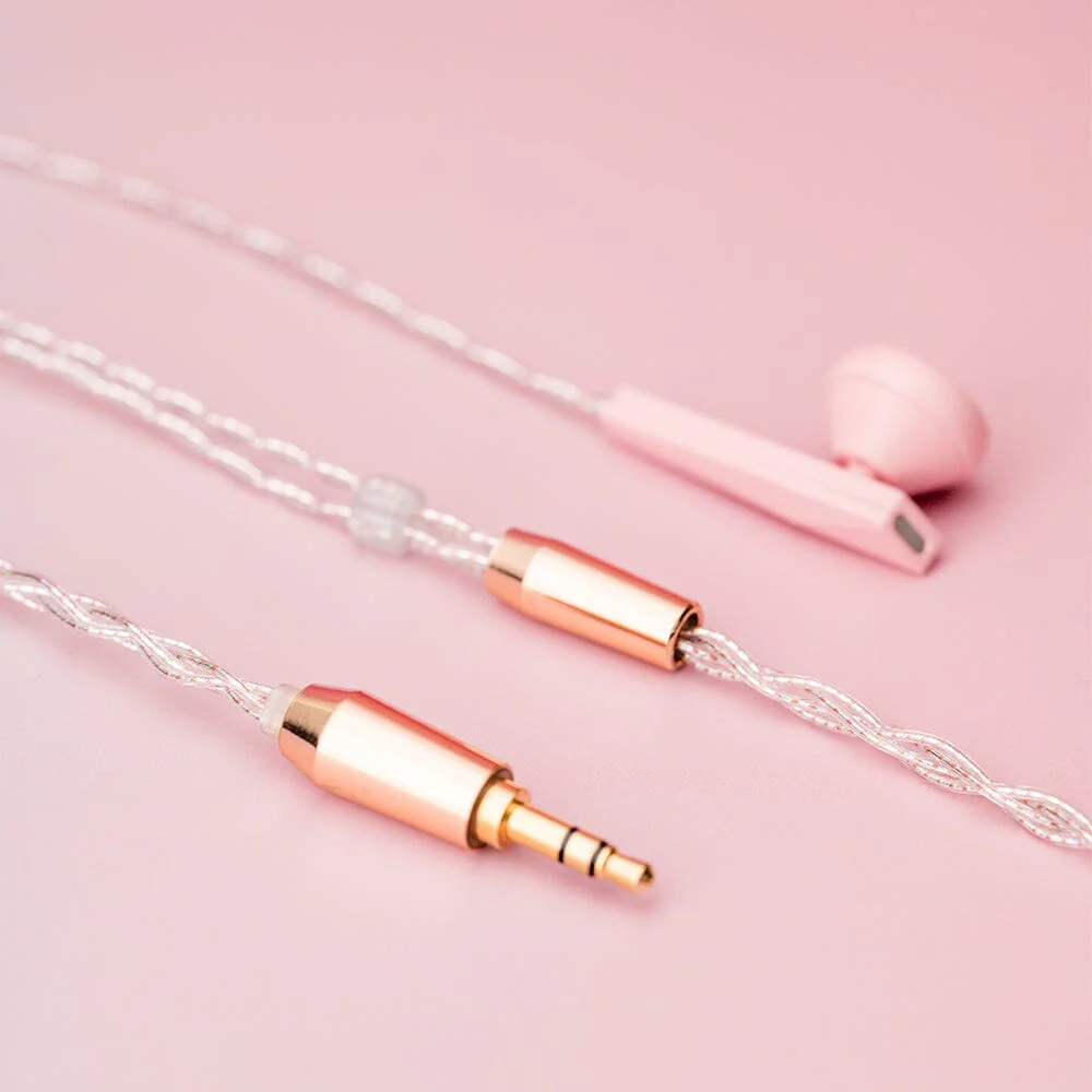 DUNU Alpha 3 Cherry Blossom Pink Limited Edition 14.2mm Dynamic Driver Earbuds - Image 5