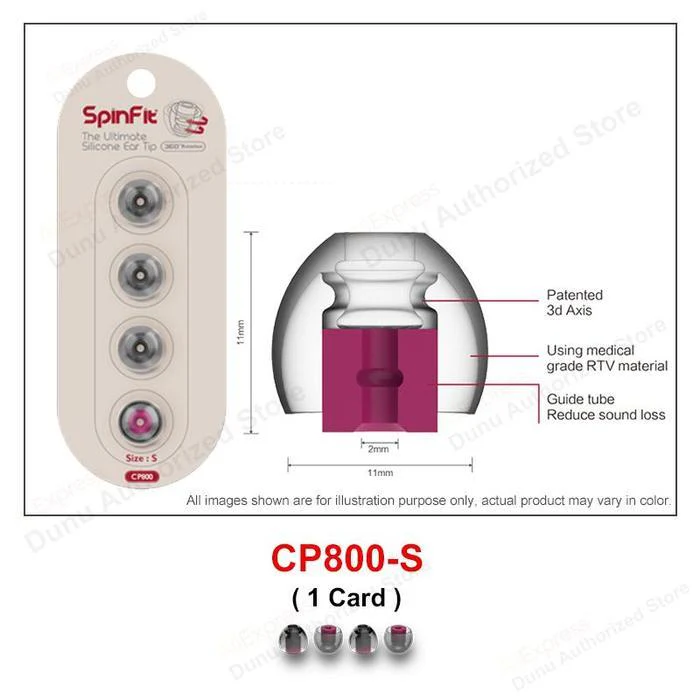 SpinFit Silicone Eartips CP800 for 3-3.5mm ear nozzle - Image 4