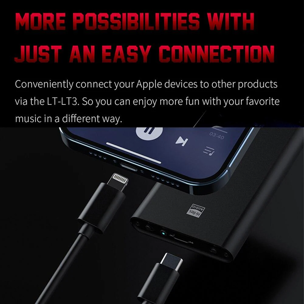 FiiO LT-LT3 Type-C To Lightning OTG Cable For iOS With BTR5 - Image 2