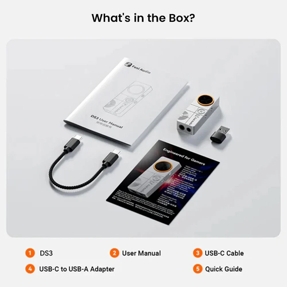 Fosi Audio DS3 ES9039Q2M Portable DAC & AMP - Image 2