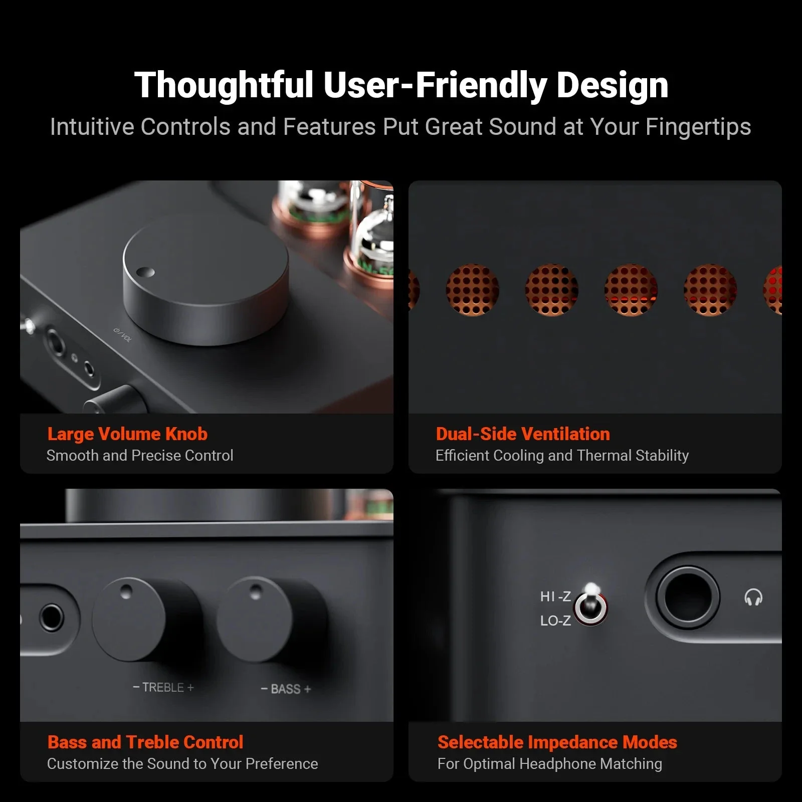 Fosi Audio GR70 Tube Preamp & Headphone  Amplifier - Image 3