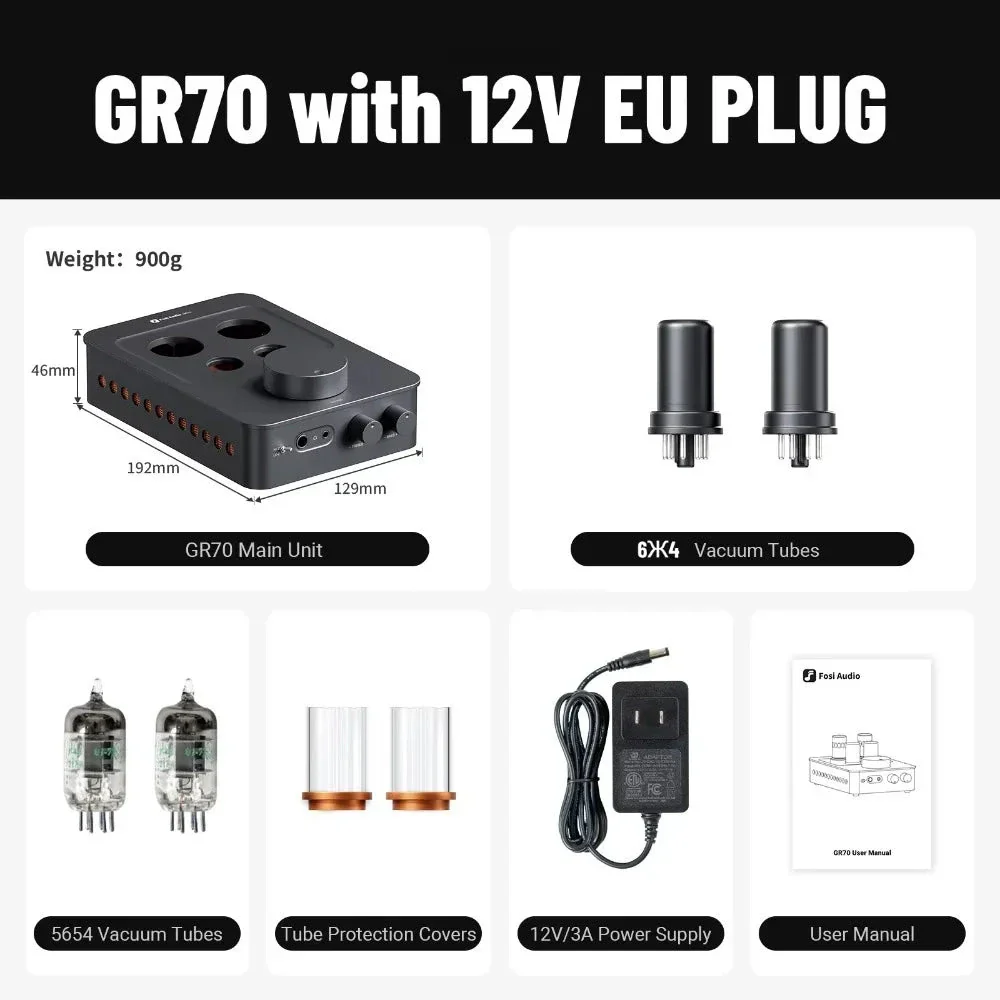 Fosi Audio GR70 Tube Preamp & Headphone  Amplifier - Image 8