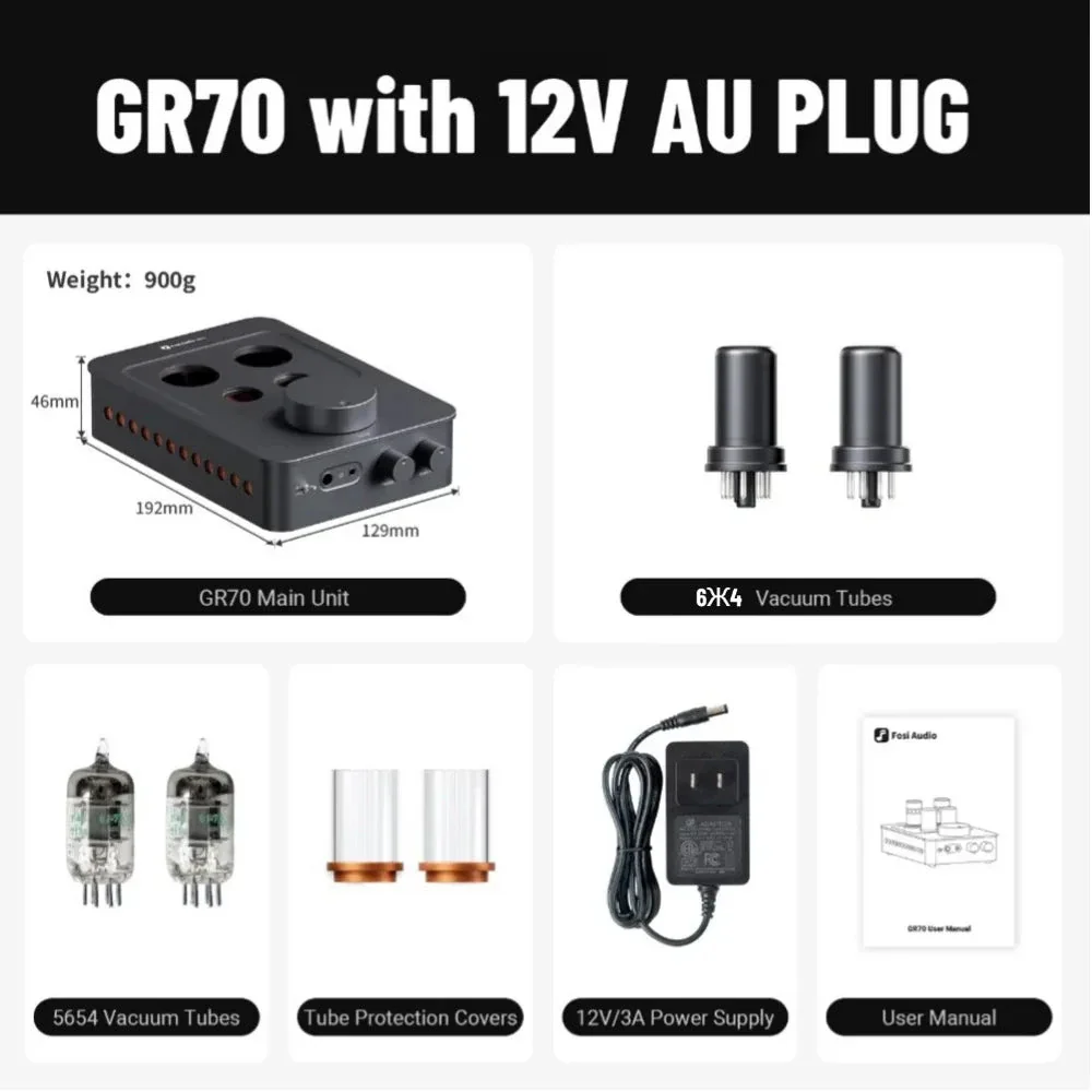 Fosi Audio GR70 Tube Preamp & Headphone  Amplifier - Image 9