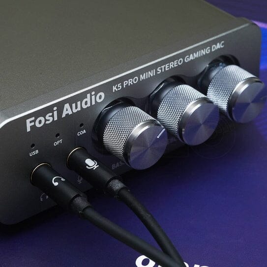 Open Box Fosi Audio K5 PRO Mini Stereo Gaming DAC & Headphone AMP - Image 4
