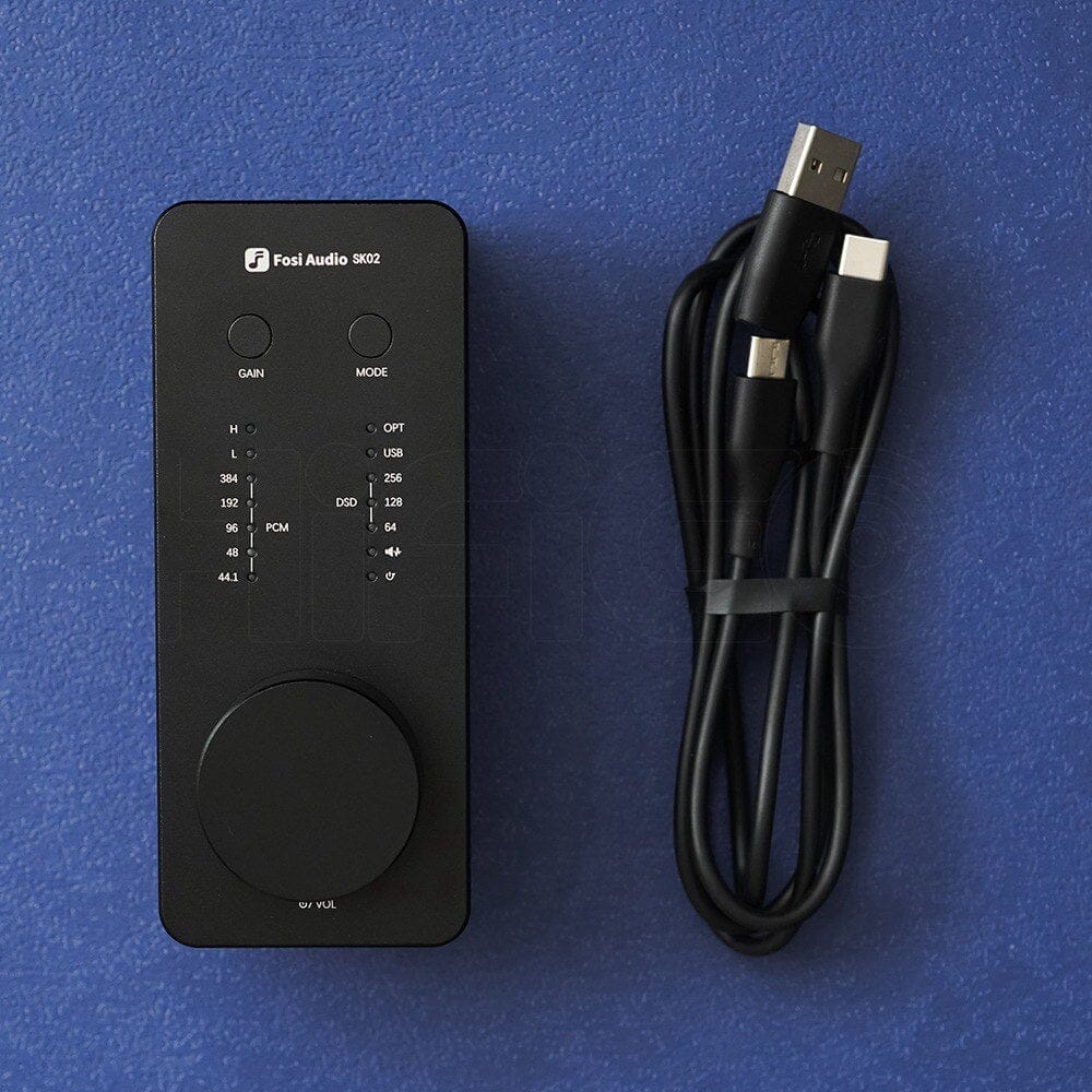 Fosi Audio SK02 ES9038Q2M Compact Desktop DAC and Headphone Amplifier - Image 3