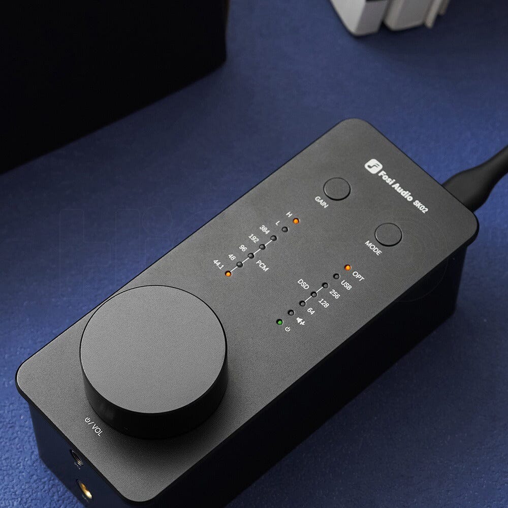 Fosi Audio SK02 ES9038Q2M Compact Desktop DAC and Headphone Amplifier - Image 6