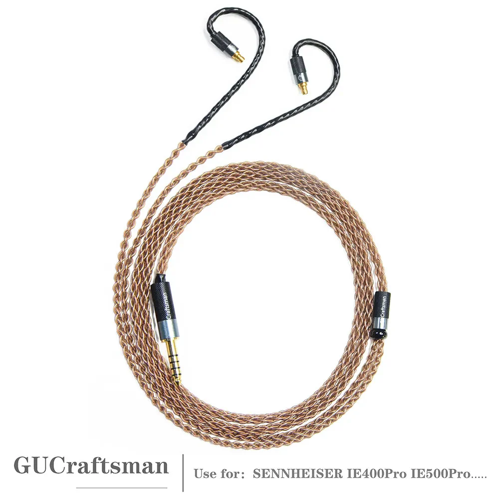 GUCraftsman 6N Single Crystal Copper Earphone Cables For SENNHEISER IE400Pro IE500Pro