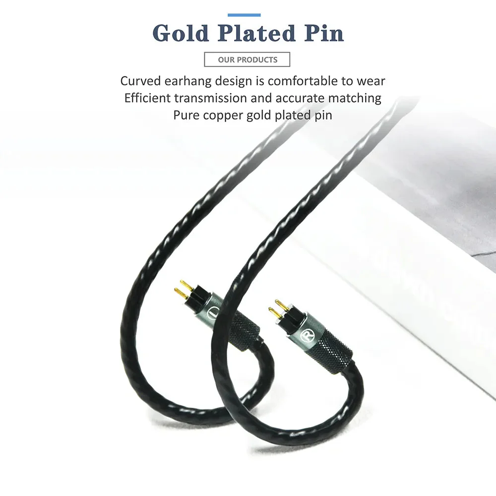 GUCraftsman 6N Single Crystal Copper 0.78mm Earphone Cables For 64audio A12t/U12 A18 TIA Oriolus RE2000PRO iSINE20 - Image 2