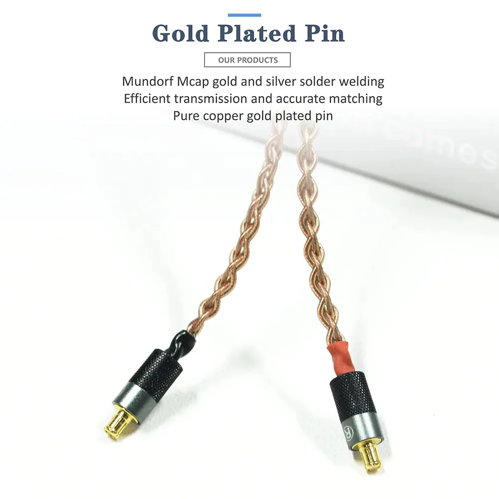 GUCraftsman 6N Single Crystal Copper Earphone Cables For Audio Technica CM2000Ti CK2000Ti CKR90is CKR100is CKR1100 - Image 2