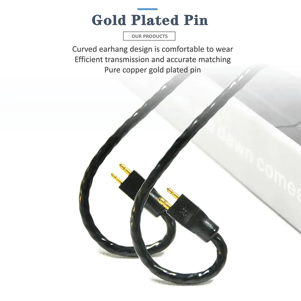 GUCraftsman 6N Single Crystal Copper Earphone Cables For FitEar MH334 MH335DW togo334 Private 223 Private 333 F111 - Image 2