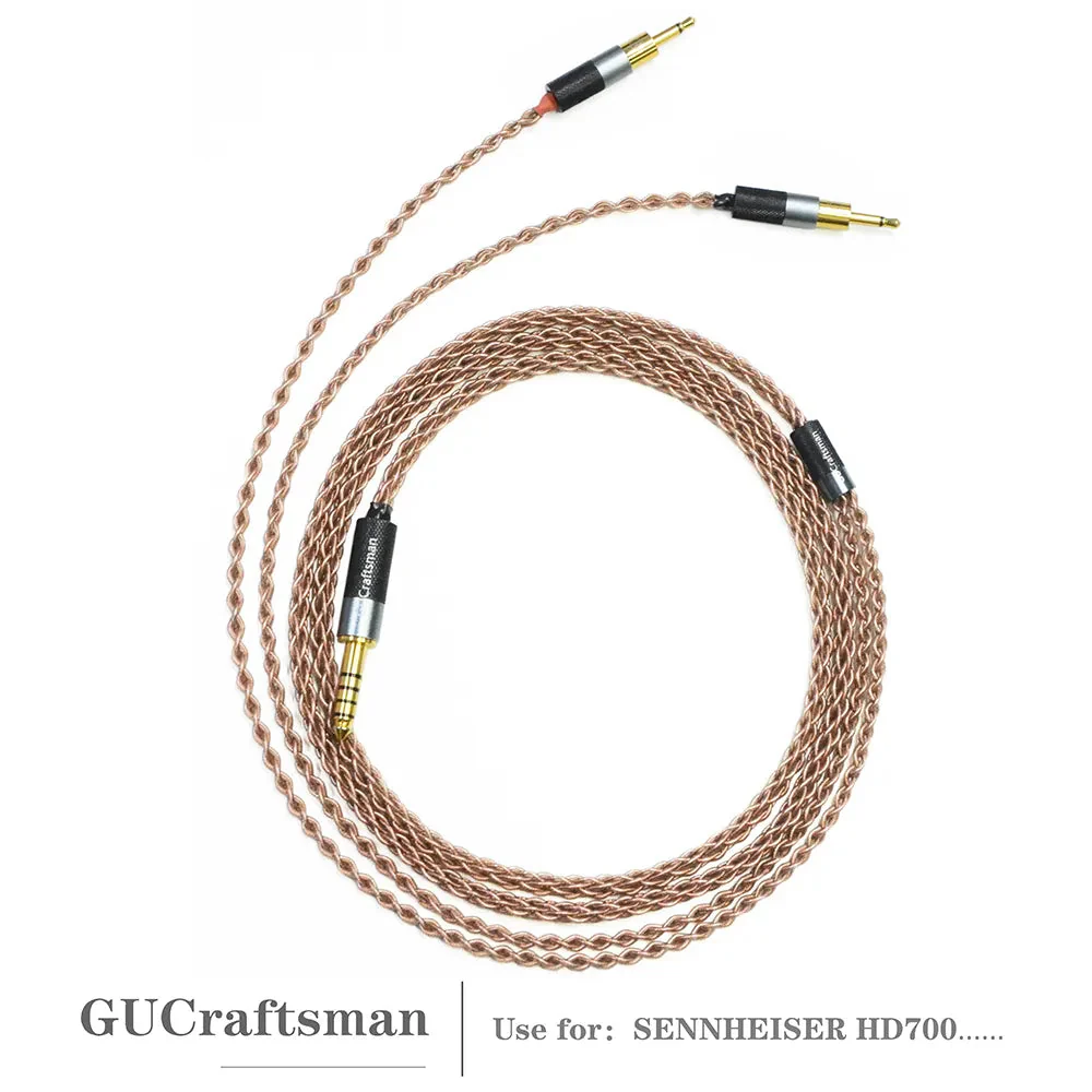 GUCraftsman 6N Single Crystal Copper Headphone Cables For SENNHEISER HD700