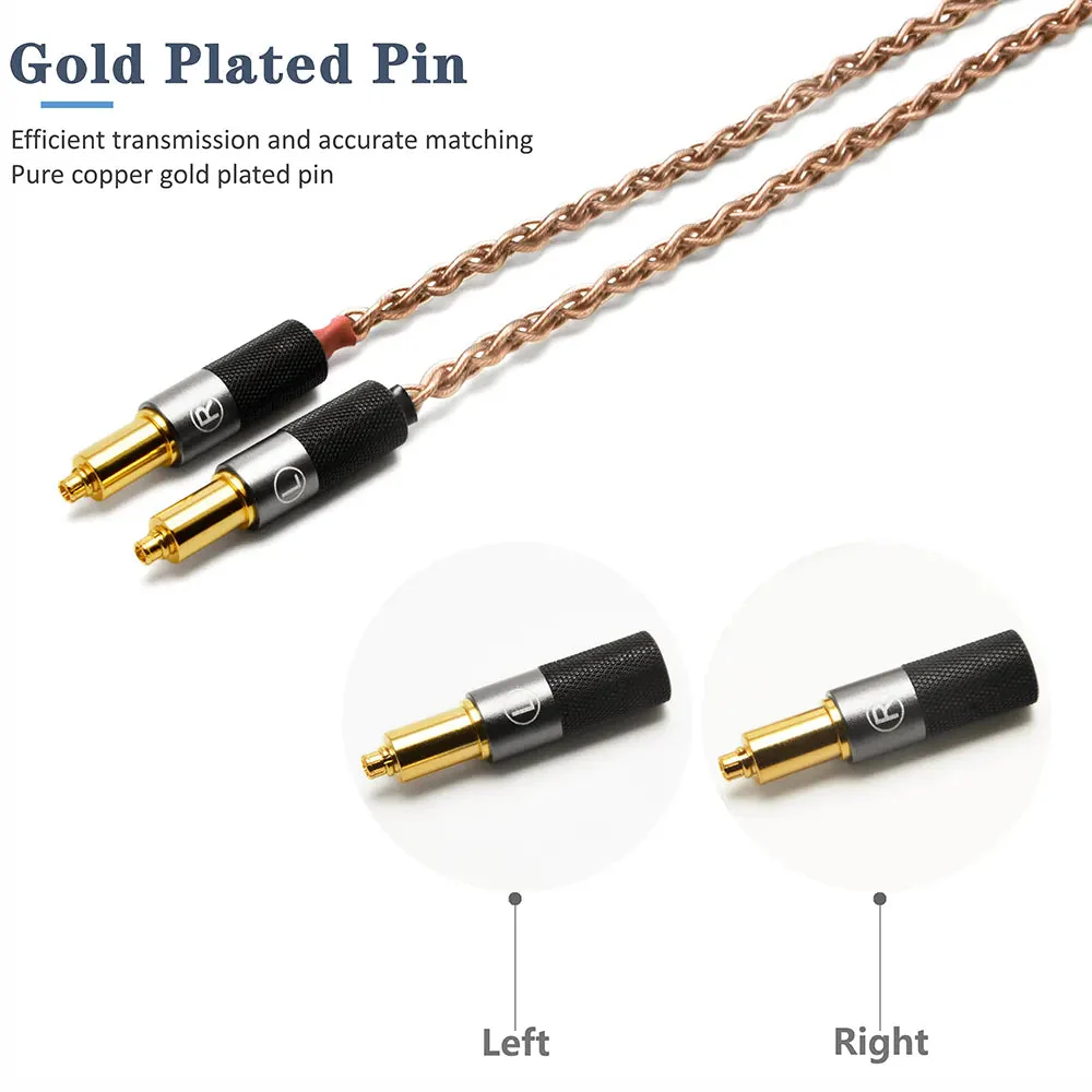 GUCraftsman 6N Single Crystal Copper Headphone Cables For SHURE SRH1440 SRH1540 SRH1840 - Image 2