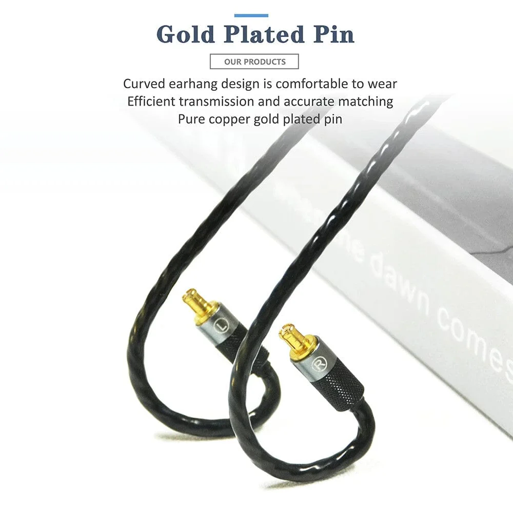 GUCraftsman 6N Single Crystal Silver Earphone Cable For Audio Techni ATH-LS200is LS300is LS400is E70 E50 LS70is A2DC - Image 4