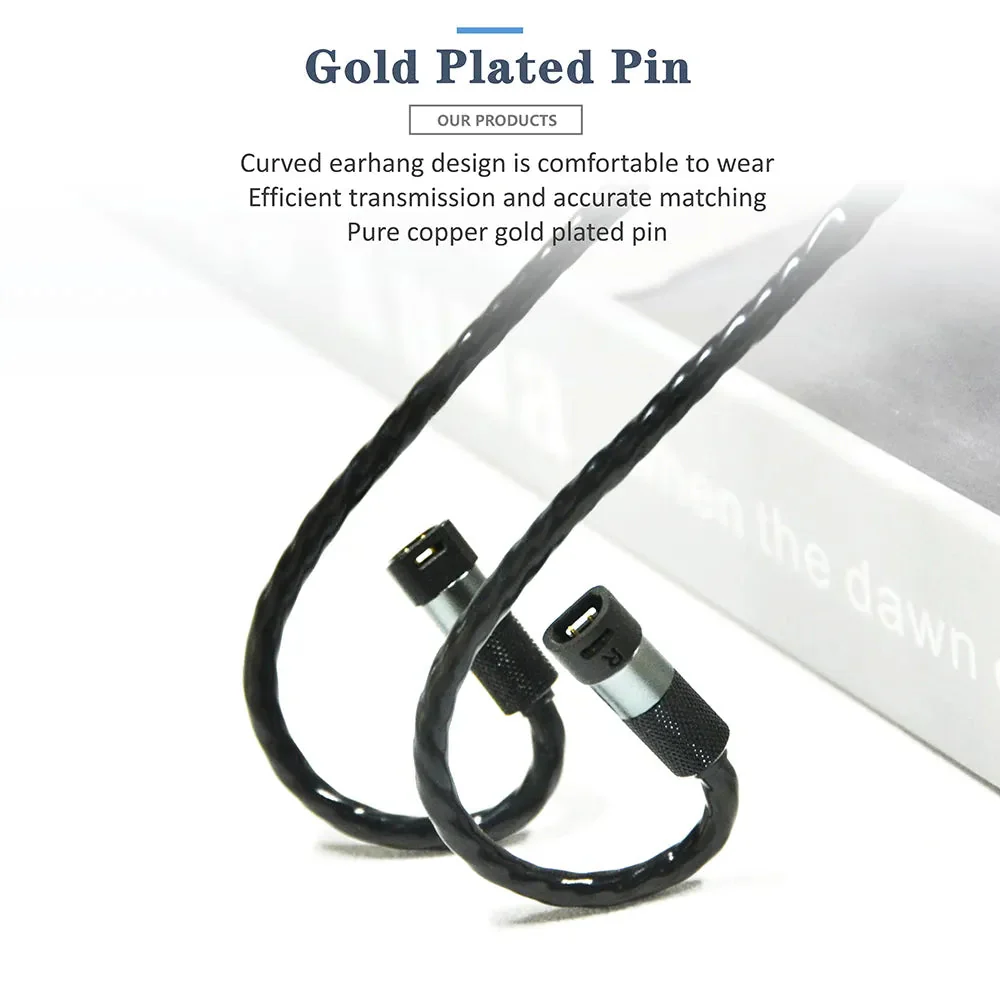 GUCraftsman 6N Single Crystal Silver Earphone Cables For SENNHEISER IE8 IE8i IE80 IE80S - Image 2