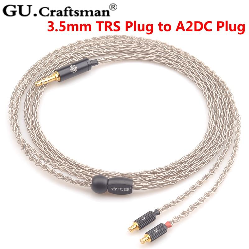 GUCraftsman 6n Silver Upgrade Cables for ATH-CKR90is CKR100is CKR1100is LS400 LS300 LS200 E40 - Image 2