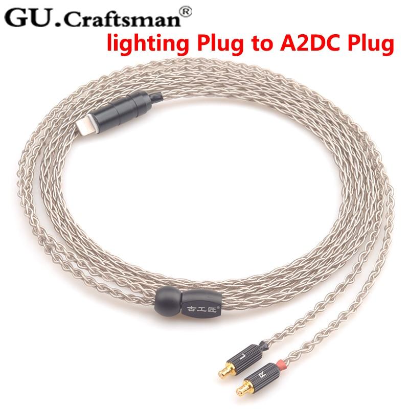 GUCraftsman 6n Silver Upgrade Cables for ATH-CKR90is CKR100is CKR1100is LS400 LS300 LS200 E40 - Image 4