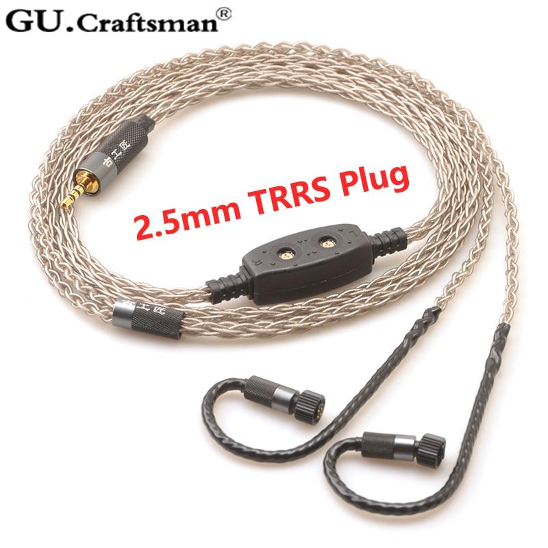 GUCraftsman 8-core Silver Upgrade Cables for Jerry Harvey JH24 AKR03 AKR02 JH16 JH13 V3 ROXANNE II layla Roxanne - Image 5