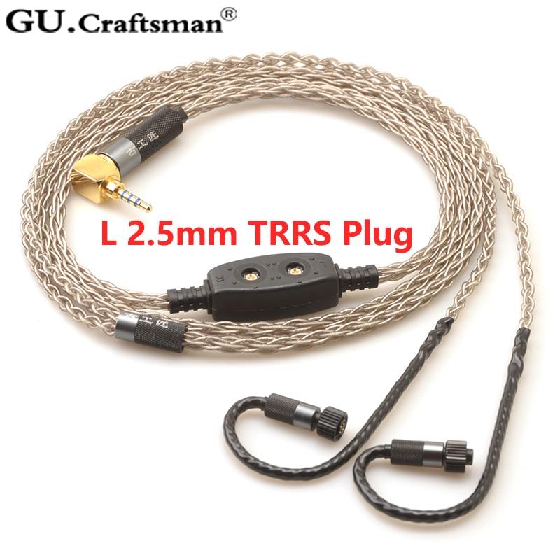 GUCraftsman 8-core Silver Upgrade Cables for Jerry Harvey JH24 AKR03 AKR02 JH16 JH13 V3 ROXANNE II layla Roxanne - Image 6