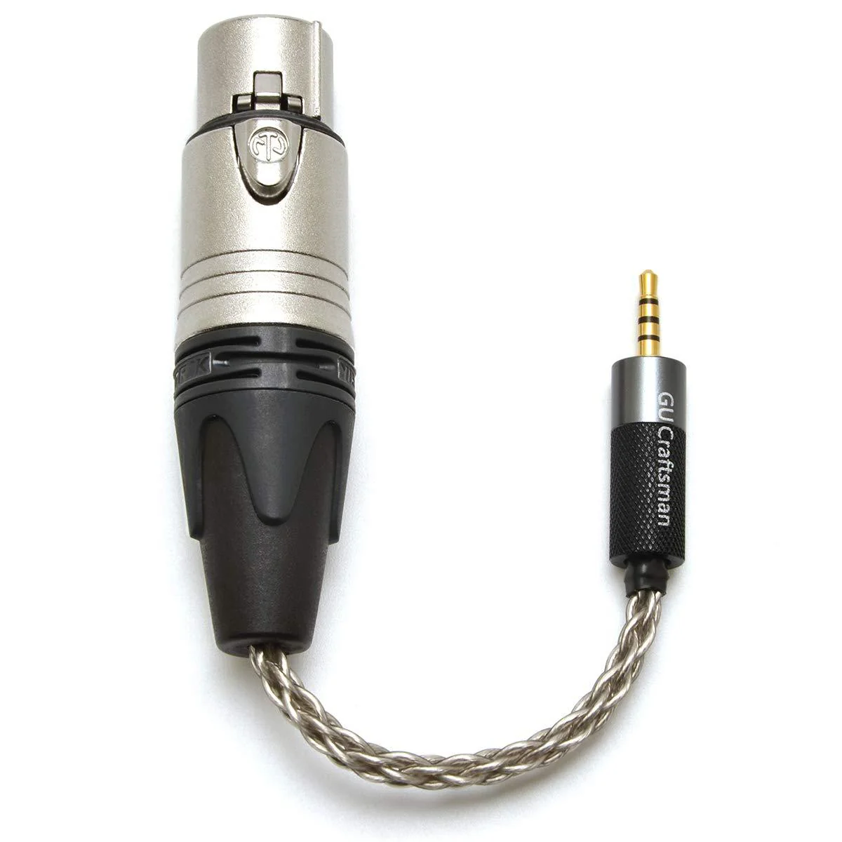 GUCraftsman Headphone Adapter Cable 6N Single Crystal Silver Headphone Jack Convert Cable for Audio Players - Image 3