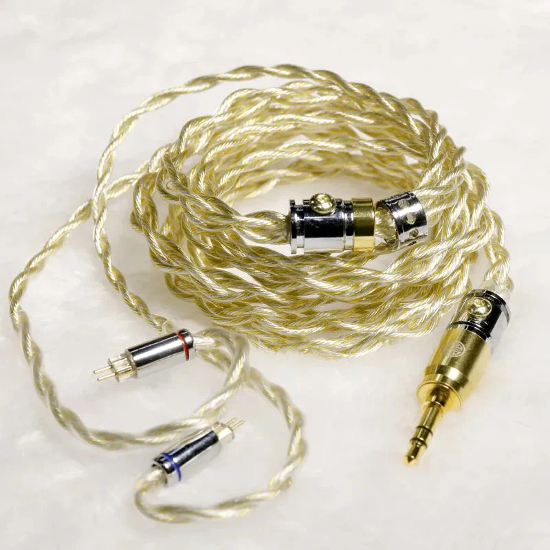 HAKUGEI Arcanist Gold Silver Copper Palladium Hybrid Upgrade Earphone Cable - Image 5