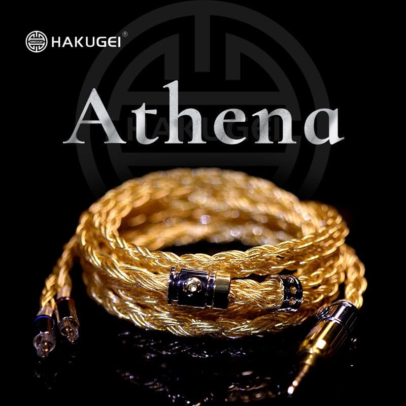 HAKUGEI Athena Gold Silver Copper Alloy Mixed Earphone Cable 2.5 3.5 4.4 - 0.78 2Pin / MMCX