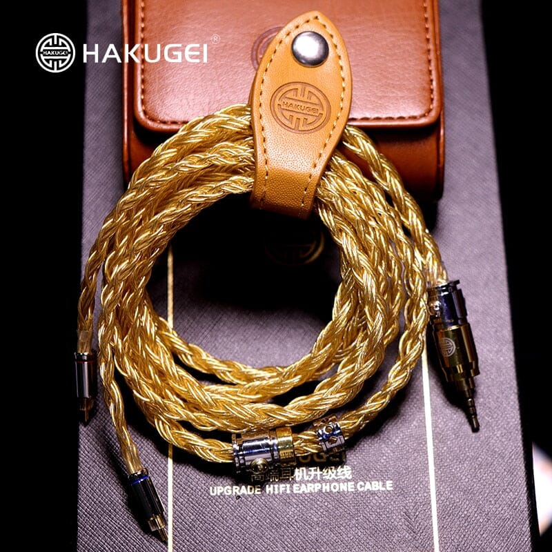 HAKUGEI Athena Gold Silver Copper Alloy Mixed Earphone Cable 2.5 3.5 4.4 - 0.78 2Pin / MMCX - Image 4