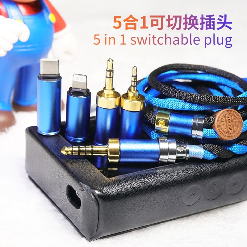 HAKUGEI Gentleman Litz 7N OCC Copper With Cotton Fibre Filled Shield 5-in-1 Switchable Plug Earphone Cable - Image 4