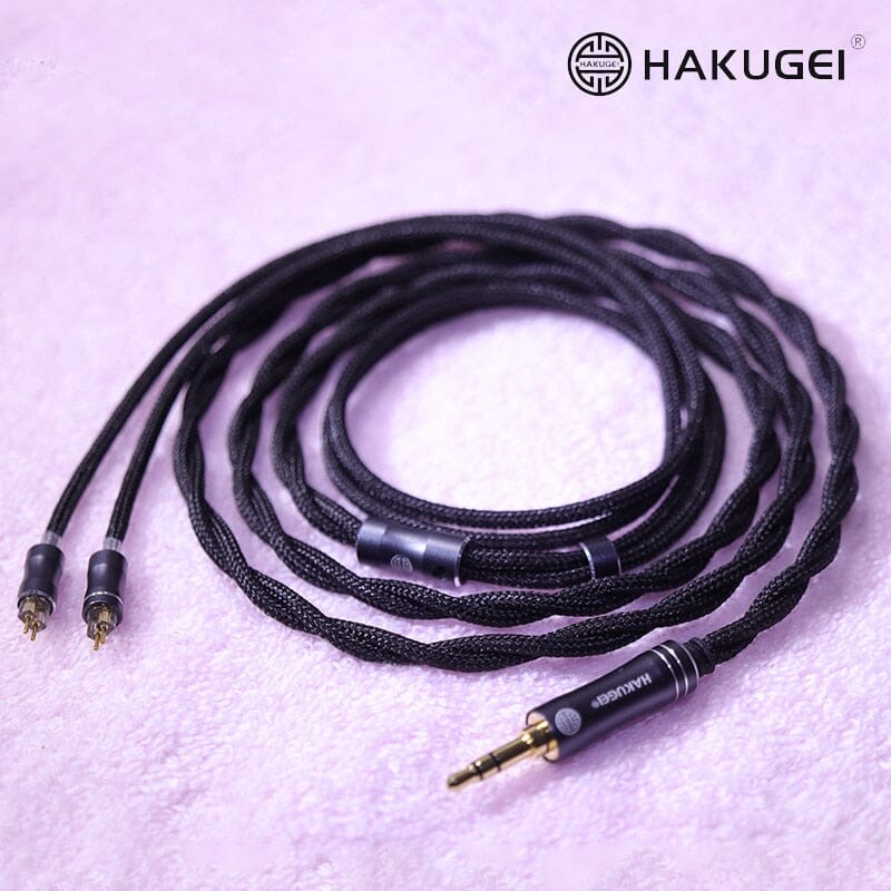 HAKUGEI Kuro Nylon Shielding Litz Hifi Earphone Cable 2.5 3.5 4.4 - 0.78 2Pin / MMCX - Image 4