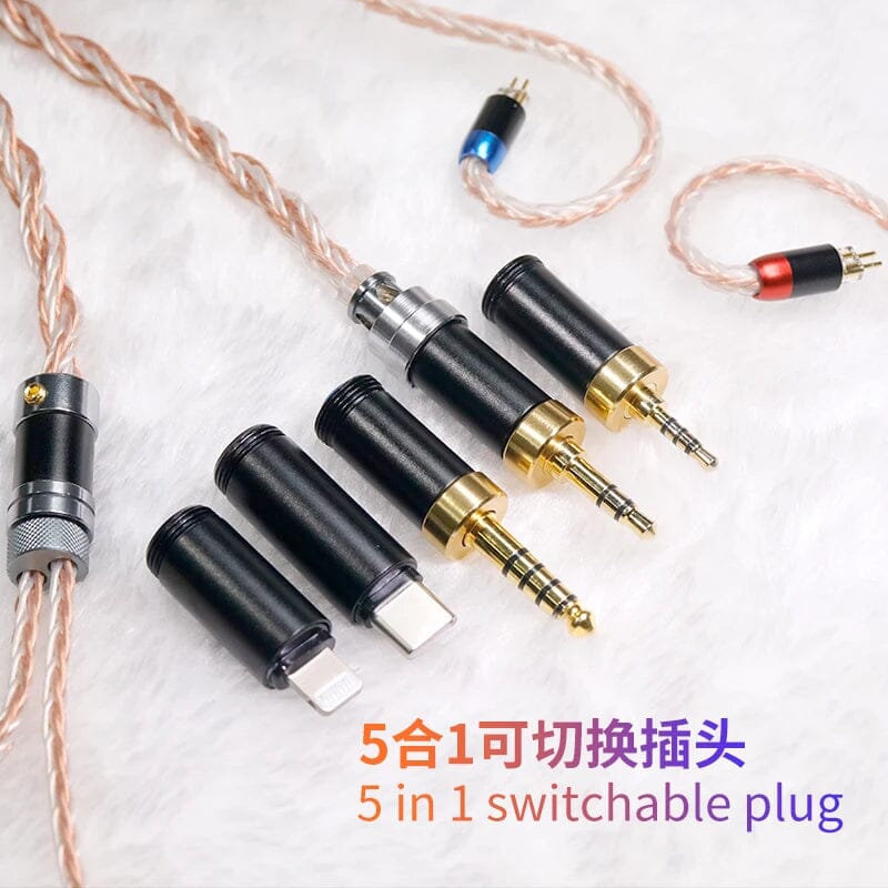 HAKUGEI Straw God Litz OFC & Silver Plated Mixed Braided Earphone Cable - Image 3
