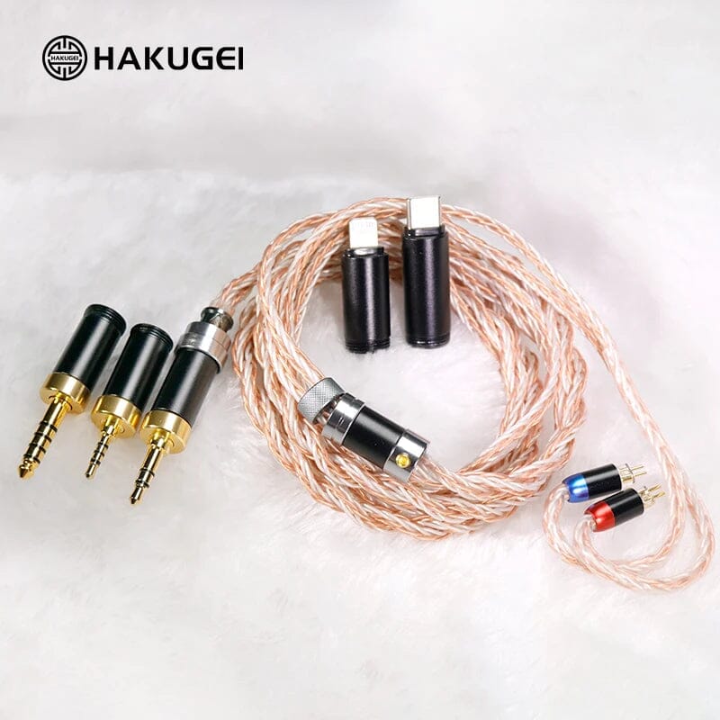 HAKUGEI Straw God Litz OFC & Silver Plated Mixed Braided Earphone Cable - Image 4