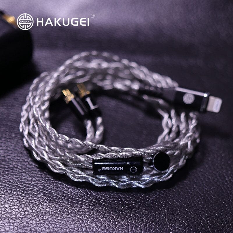 HAKUGEI Time-Space Wheel Silver Plated Alloy Cable Type-c/Lightning - 0.78 2Pin / MMCX - Image 3
