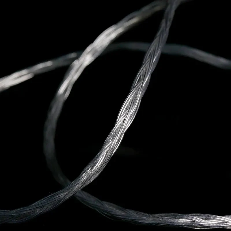 HAKUGEI  White Fairy Single Crystal Pure Silver HiFi Upgrade Earphone Cable - Image 5