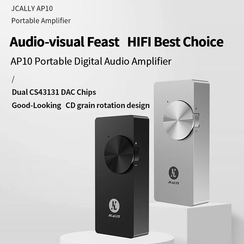 JCALLY AP10 Portable DAC Amplifier With Dual CS43131 DAC Chip Phones AMP Supports 3.5mm/4.4mm - Image 3