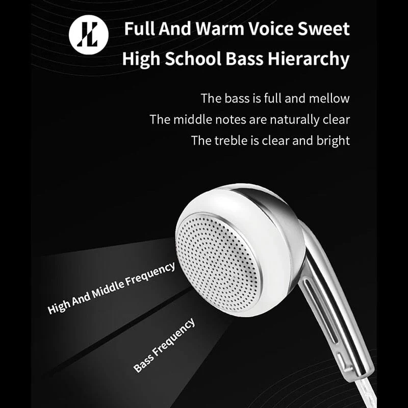 JCALLY EP985 Bio-Composite Diaphragm Full frequency Dynamic Flat Head Earphone - Image 3