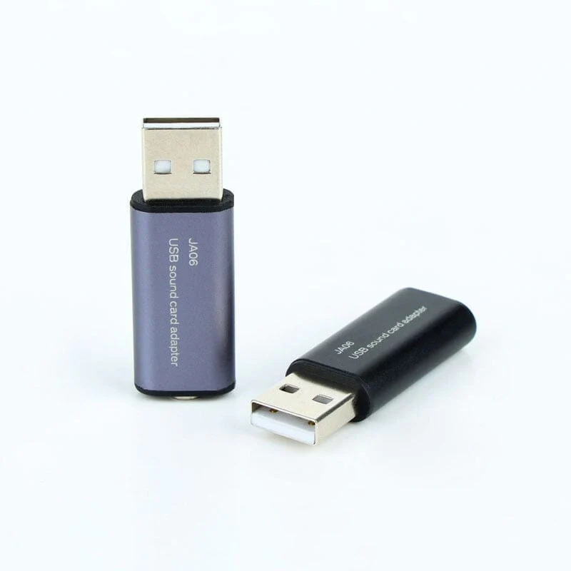 JCALLY JA06 USB External Sound Card Converter To 3.5mm Earphones With Mic Suitable