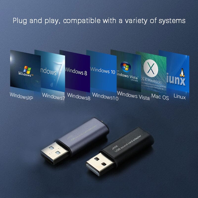 JCALLY JA06 USB External Sound Card Converter To 3.5mm Earphones With Mic Suitable - Image 5