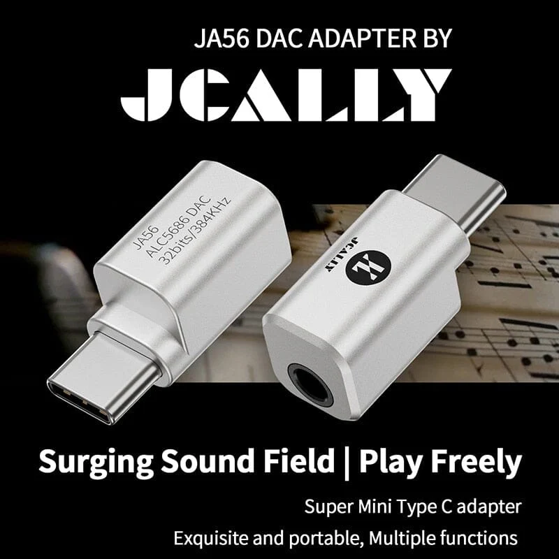 JCALLY JA56 / Lighting / Type-c to 3.5mm Earphone Digital Audio Adapter For Android IOS - Image 2