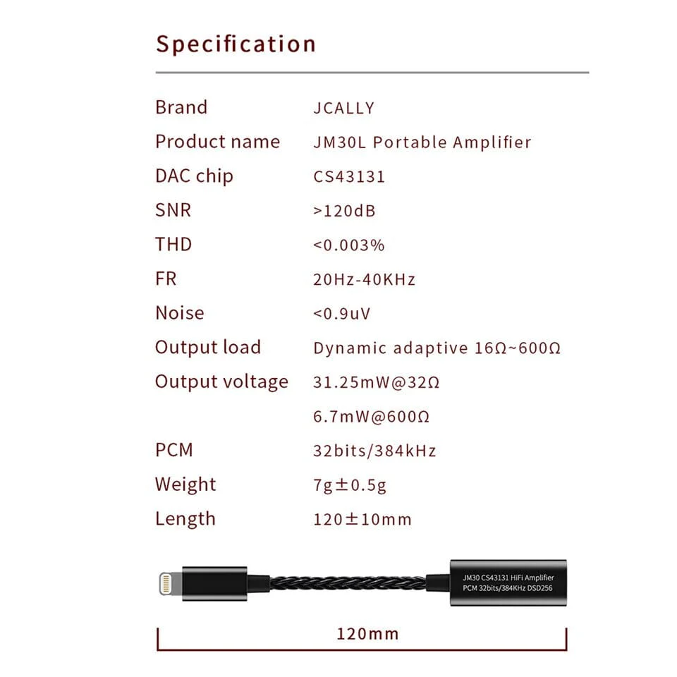 JCALLY JM30 JM30L Portable Amplifier Digital Audio DAC Adapter - Image 6